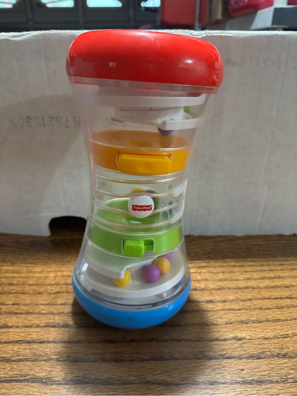 Fisher-Price Stacking Spin Rattle Tower - Red, Yellow, Green, Blue